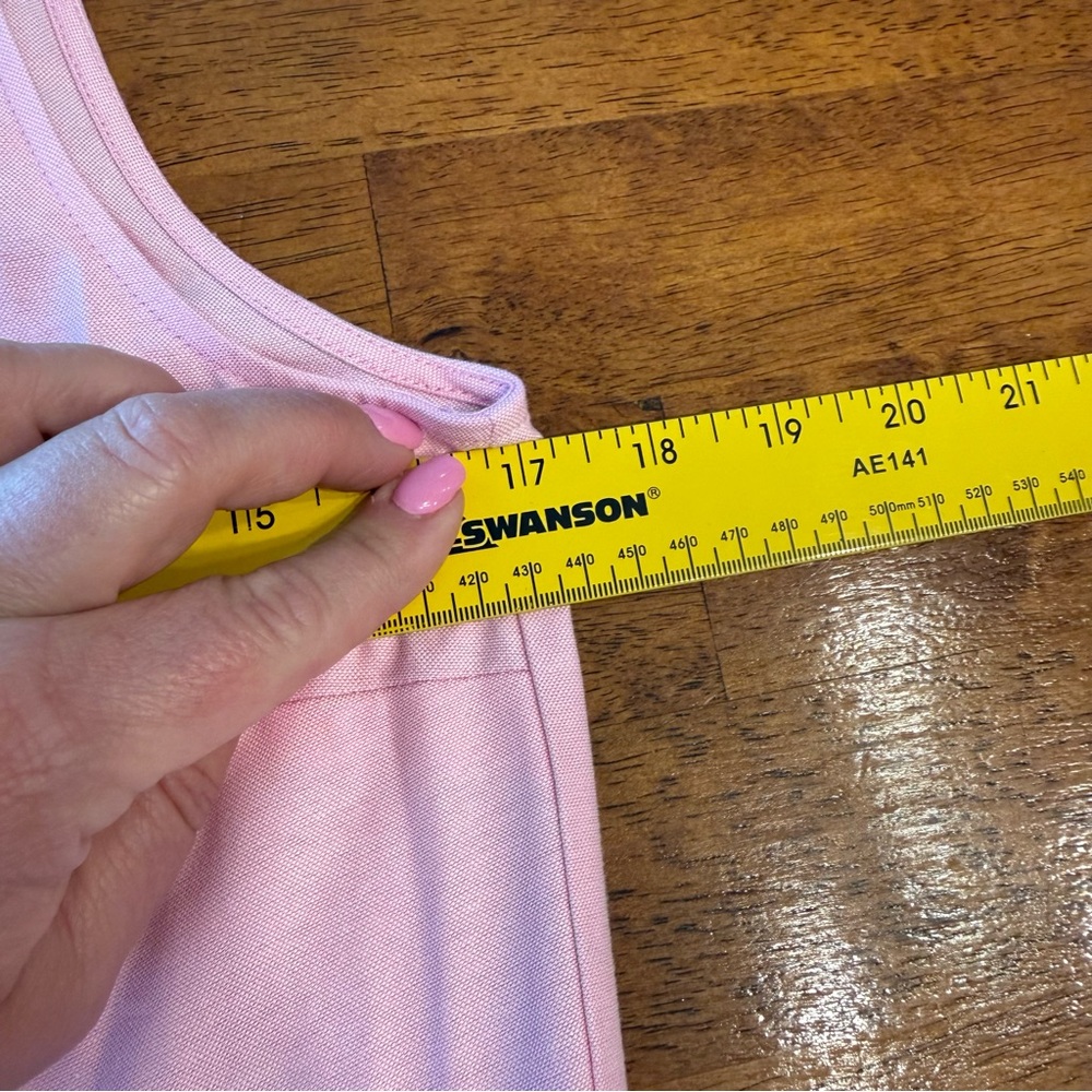 Tuckernuck Oxford Sleeveless Royal Shirt Dress light pink Womens size small - Picture 4 of 7